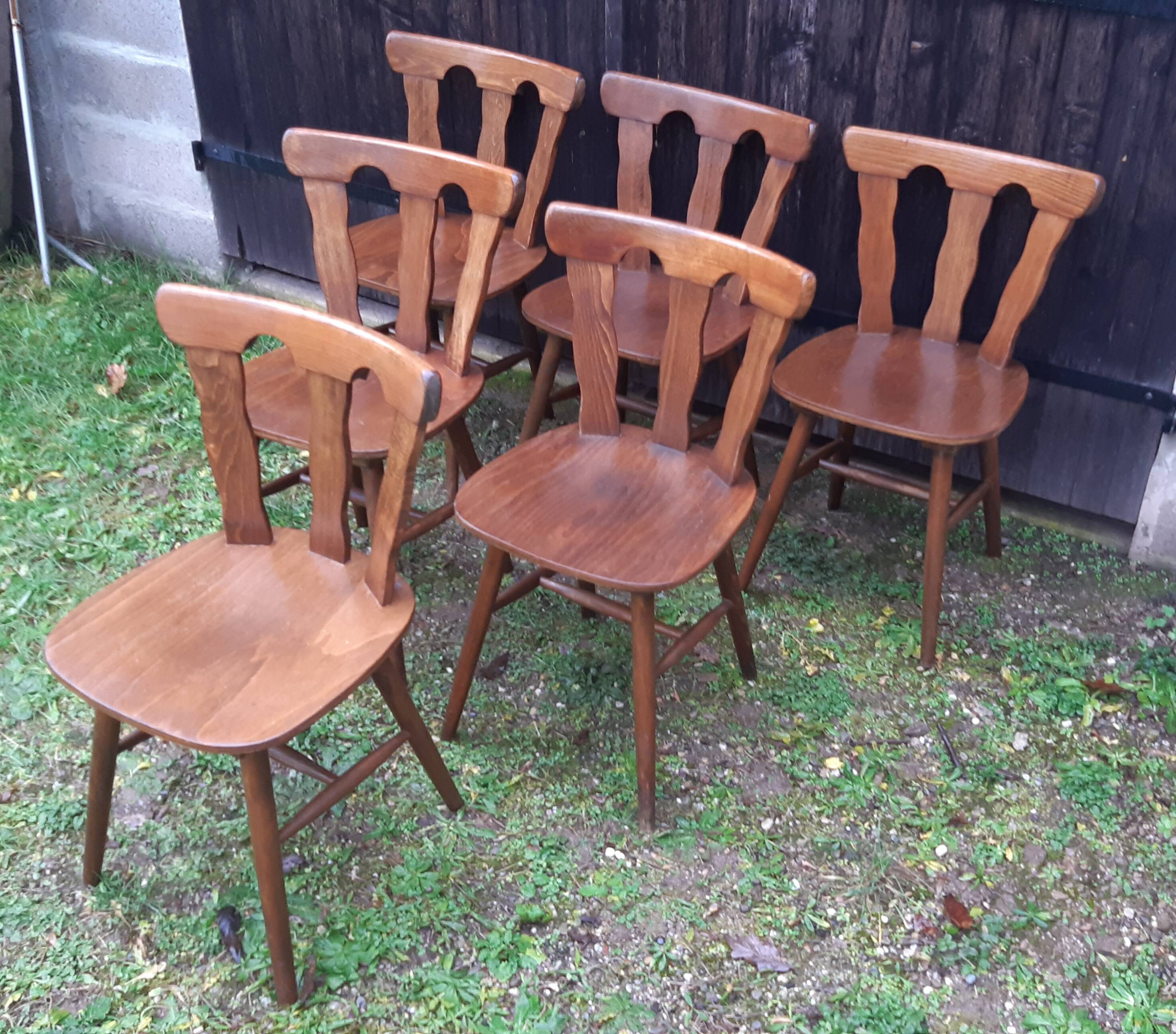 Set of 6 bistro chairs