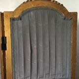 Charmant paravent style XVIIIe siècle Louis XVI  cheminée gris dorure