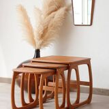 Vintage Teak Nesting Tables – 1960s Design | Nathan Furniture