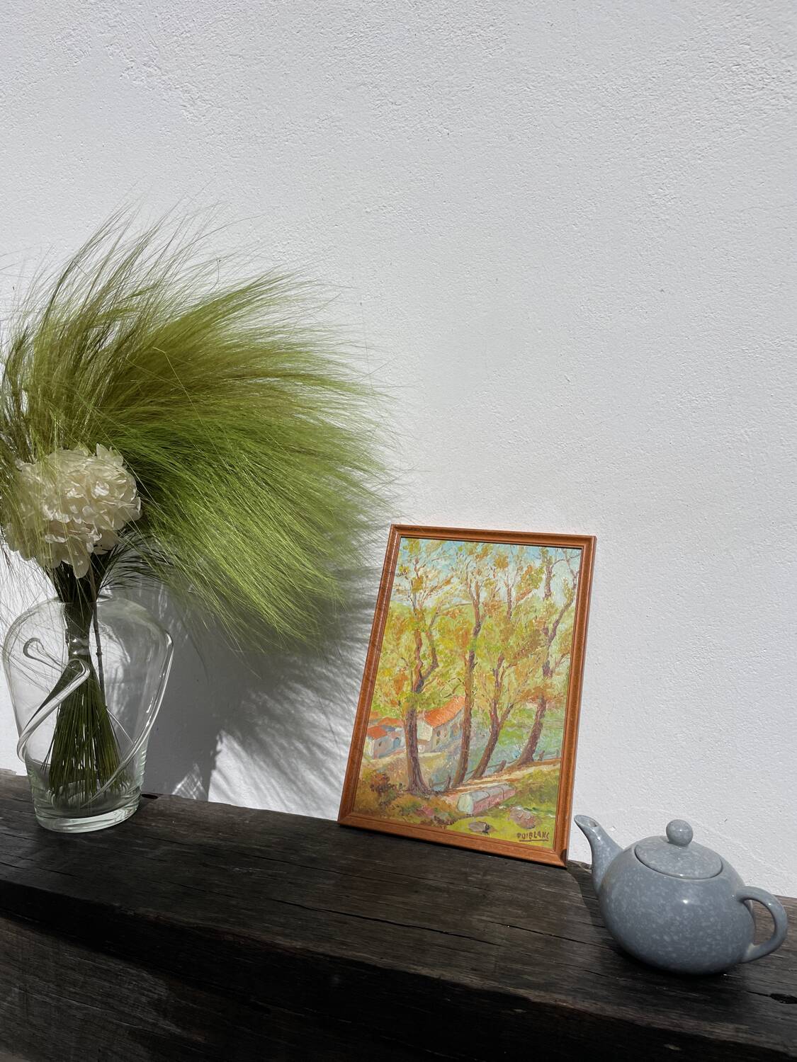 Signed oil landscape painting