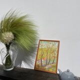 Signed oil landscape painting