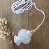 Vintage opaline walking lamp