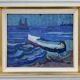 Vintage Modernists Oil Painting Abstract Landscape Gerhard Larsson 1960