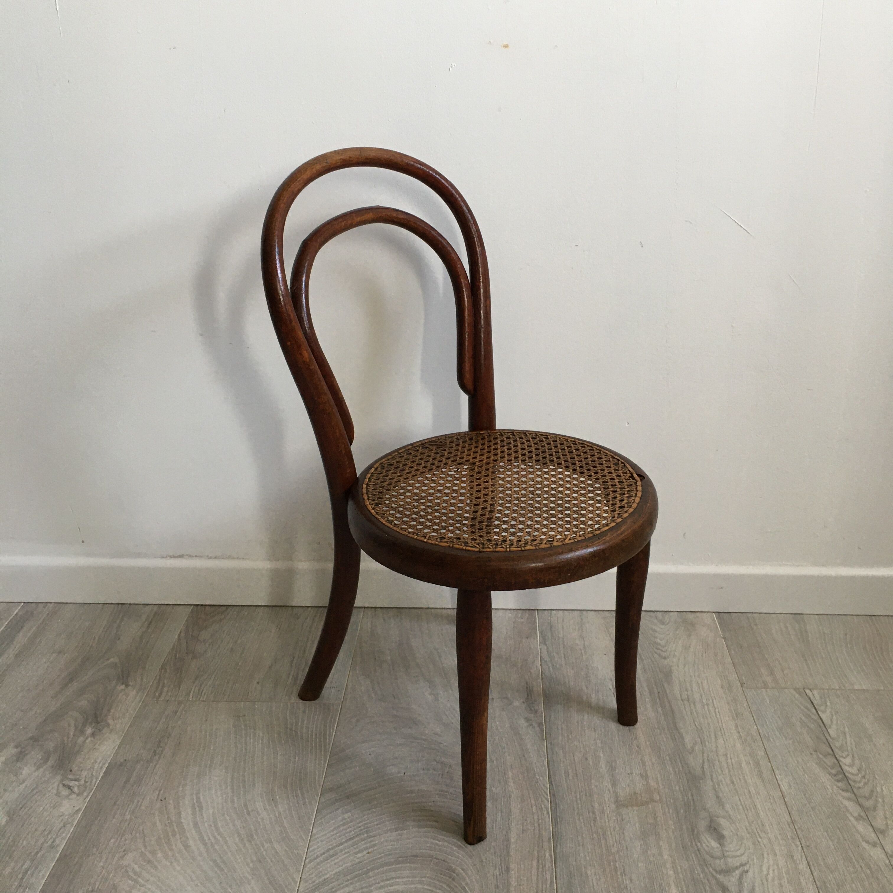 THONET child chair with mid xiX label