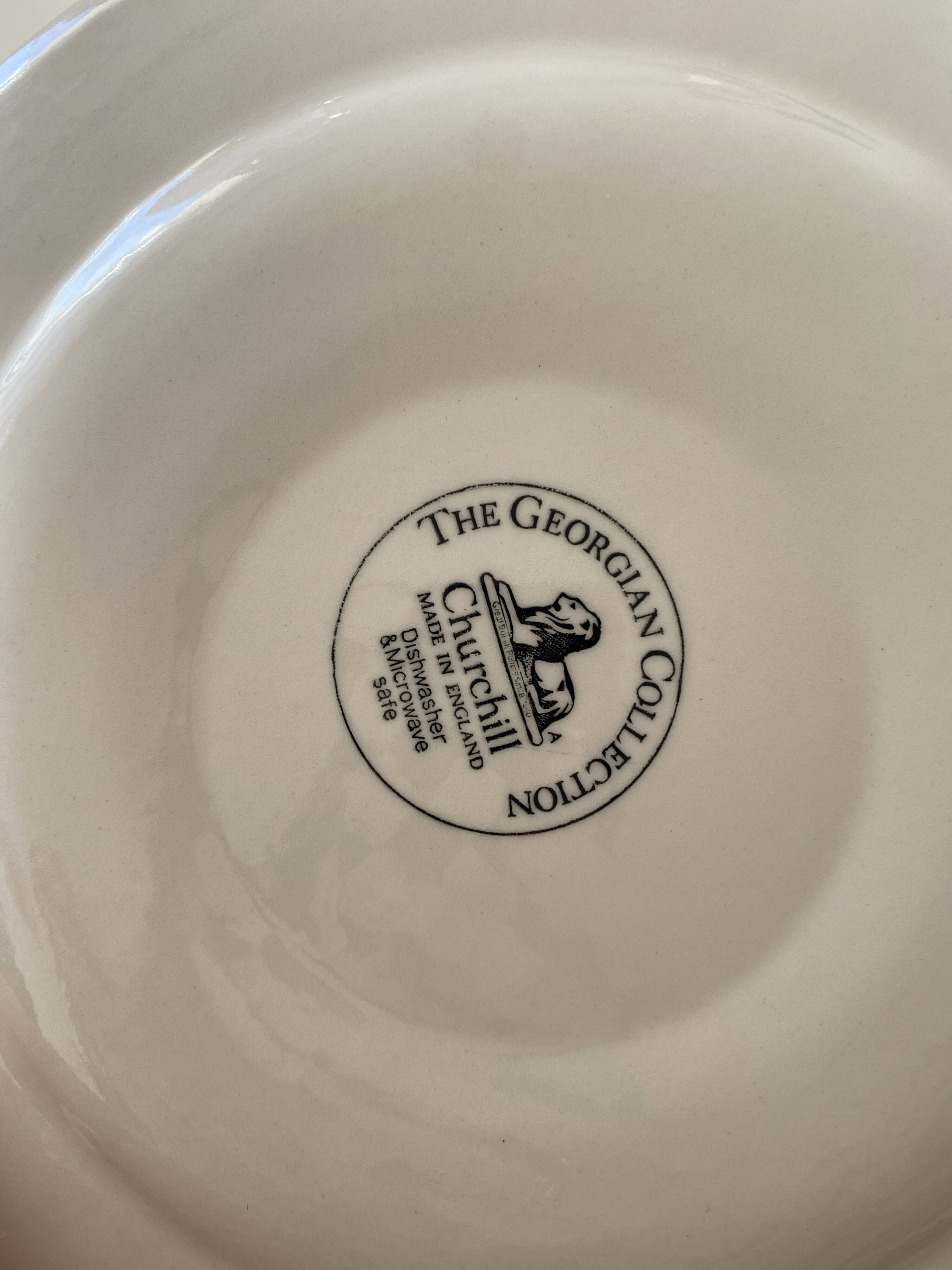 Blue Churchill plate