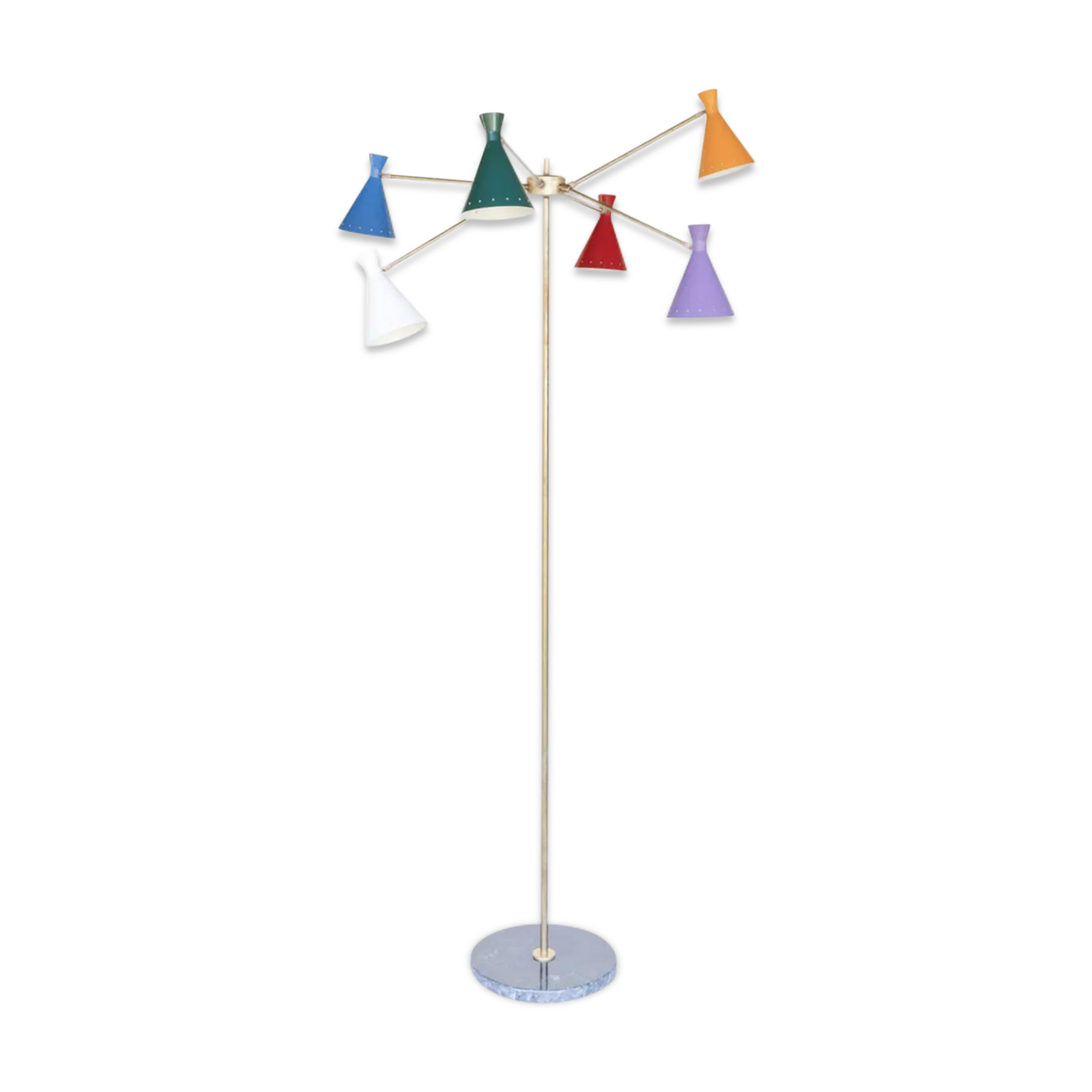Italian lamppost 6 branch
