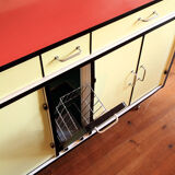 Buffet rockabilly vintage en Formica structure Eiffel.