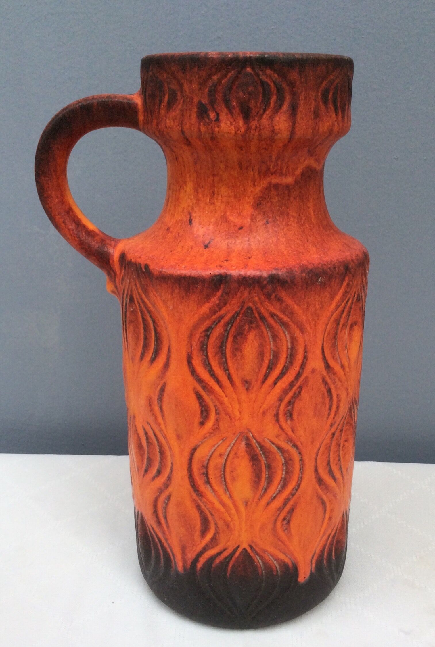 West Germany ceramic pitcher, 1960s