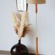 Vintage floor lamp from the 1960s in solid beech.