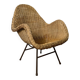 Mid-century wicker armchair