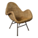 Mid-century wicker armchair