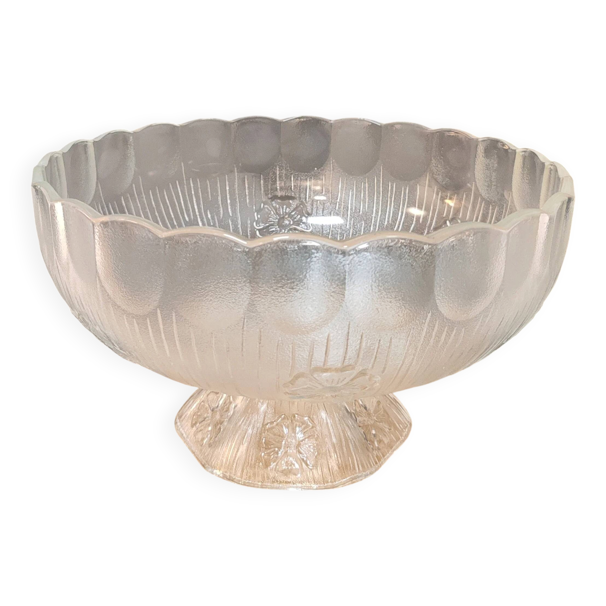 Grande coupe à fruits sur pied