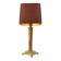 Classic Onyx and Brass Column Table Lamp 20th Century