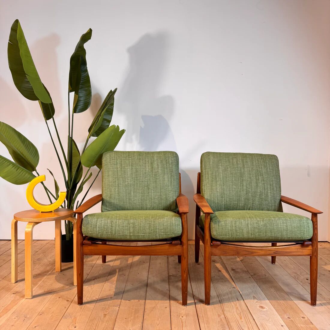 Paire de fauteuils Arne Vodder pour Glostrup Møbelfabrik, années 60