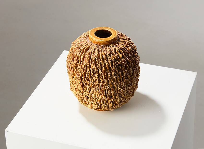 Vase hérisson Gunnar Nylund pour Rorstrand Suède années 1940