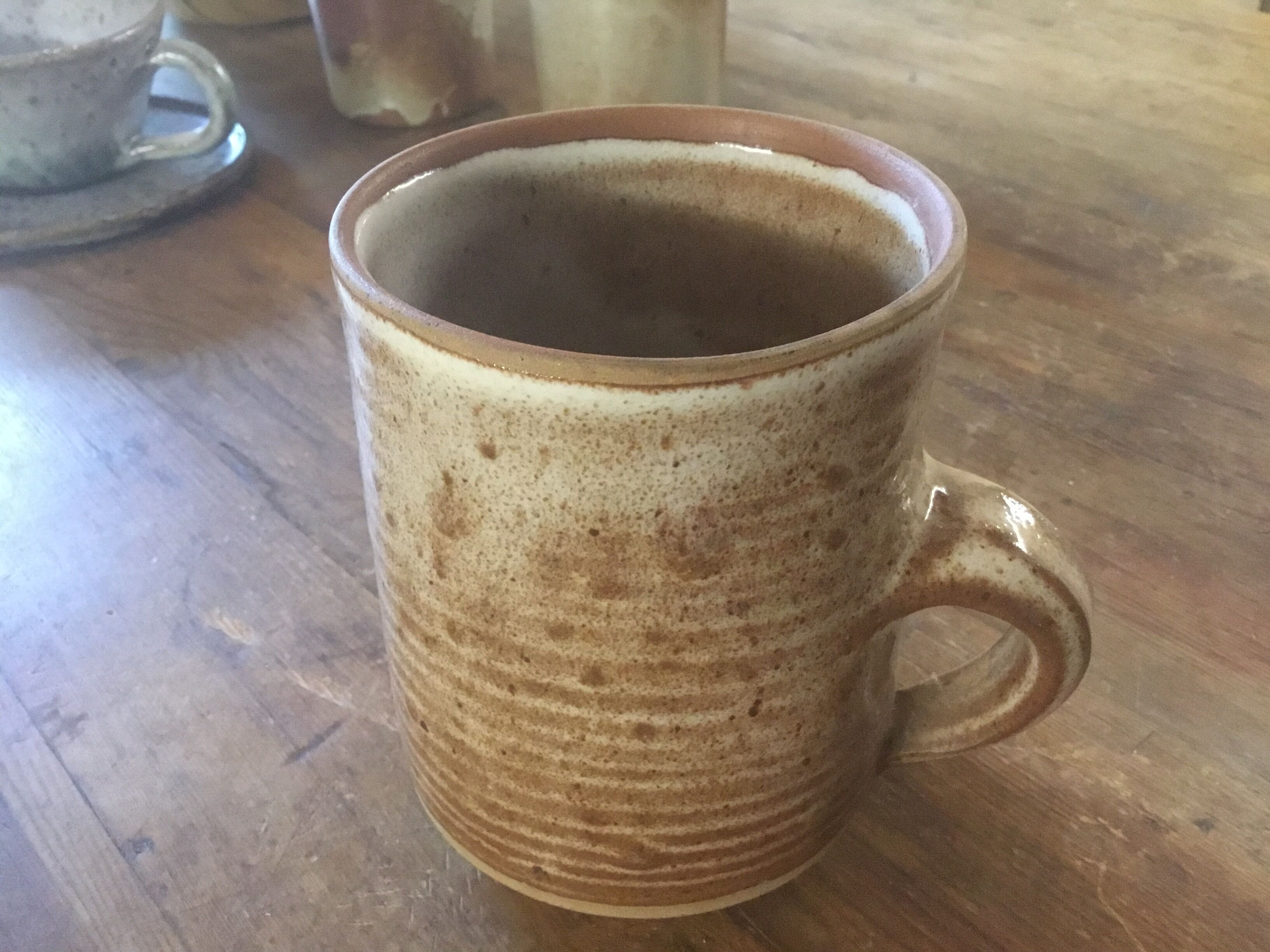 Large mug stoneware signed Roger Jacques