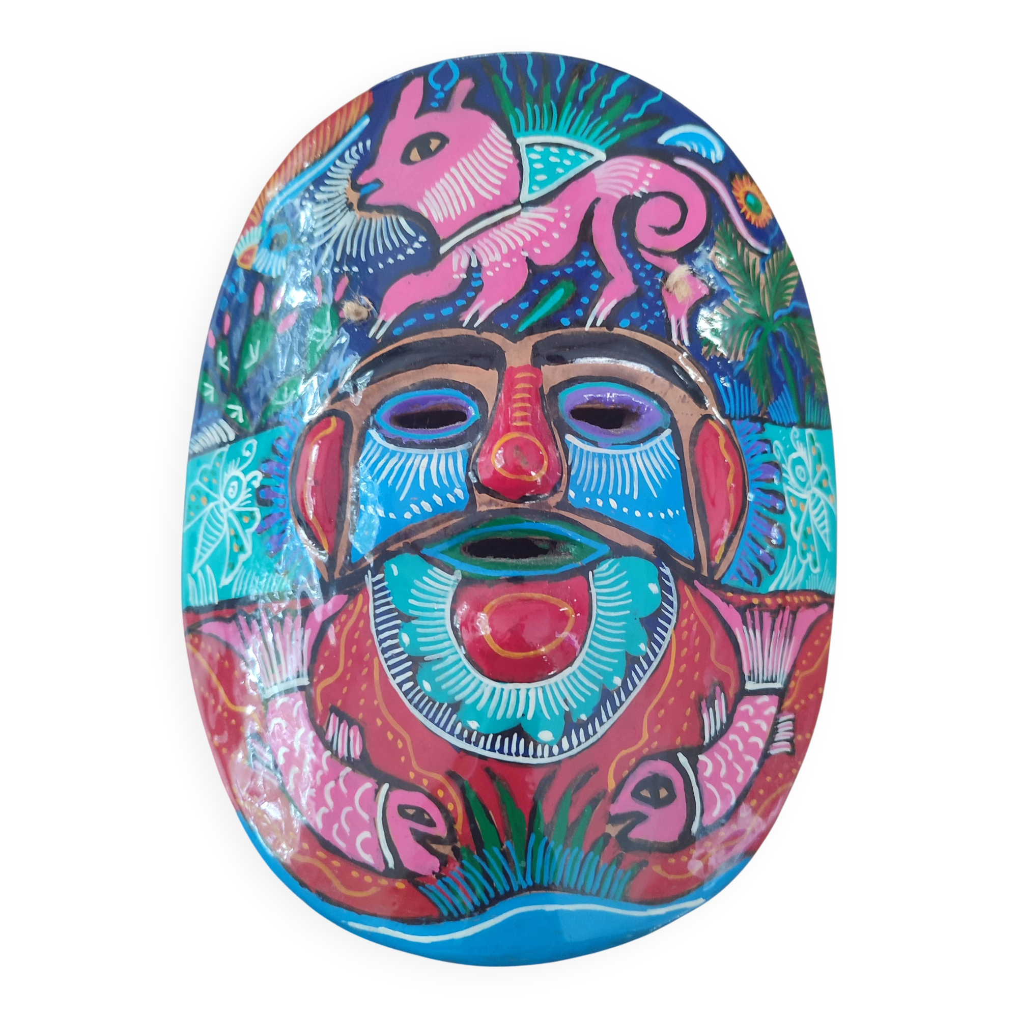 Masque mexicain peint à la main