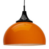 Orange space age pendant lamp