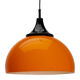 Orange space age pendant lamp