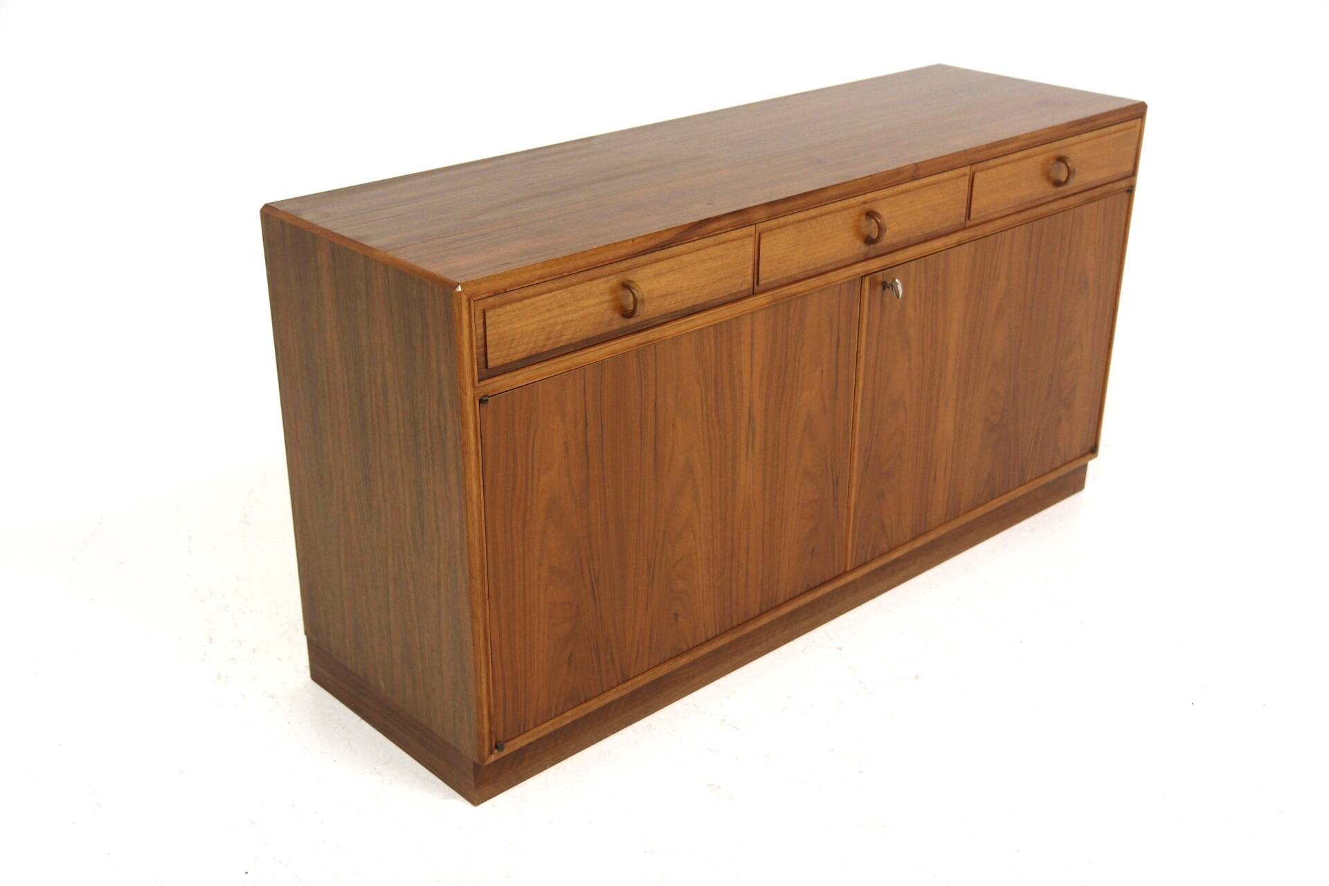 Scandinavian walnut sideboard, Bertil Fridhagen, Bodafors, Sweden, 1960