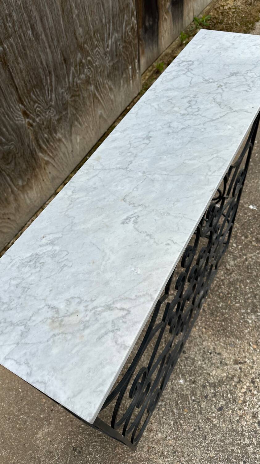 Wrought iron console