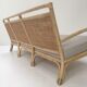 3-seater rattan and canning sofa