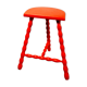 Turned wooden tripod stool