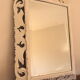 Miroir biseauté Henri II en blanc