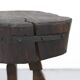 Table de ferme rustique antique en chêne Wabi Sabi ou table d'appoint