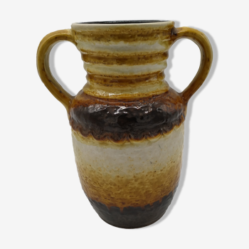 Seventies vintage handle vase