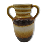 Seventies vintage handle vase
