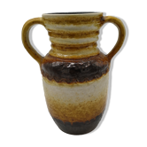 Vase à anses vintage seventies