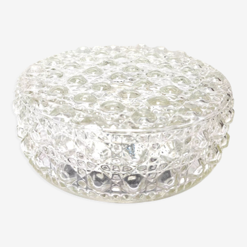 Bubble molded glass ceiling lamp