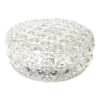 Bubble molded glass ceiling lamp
