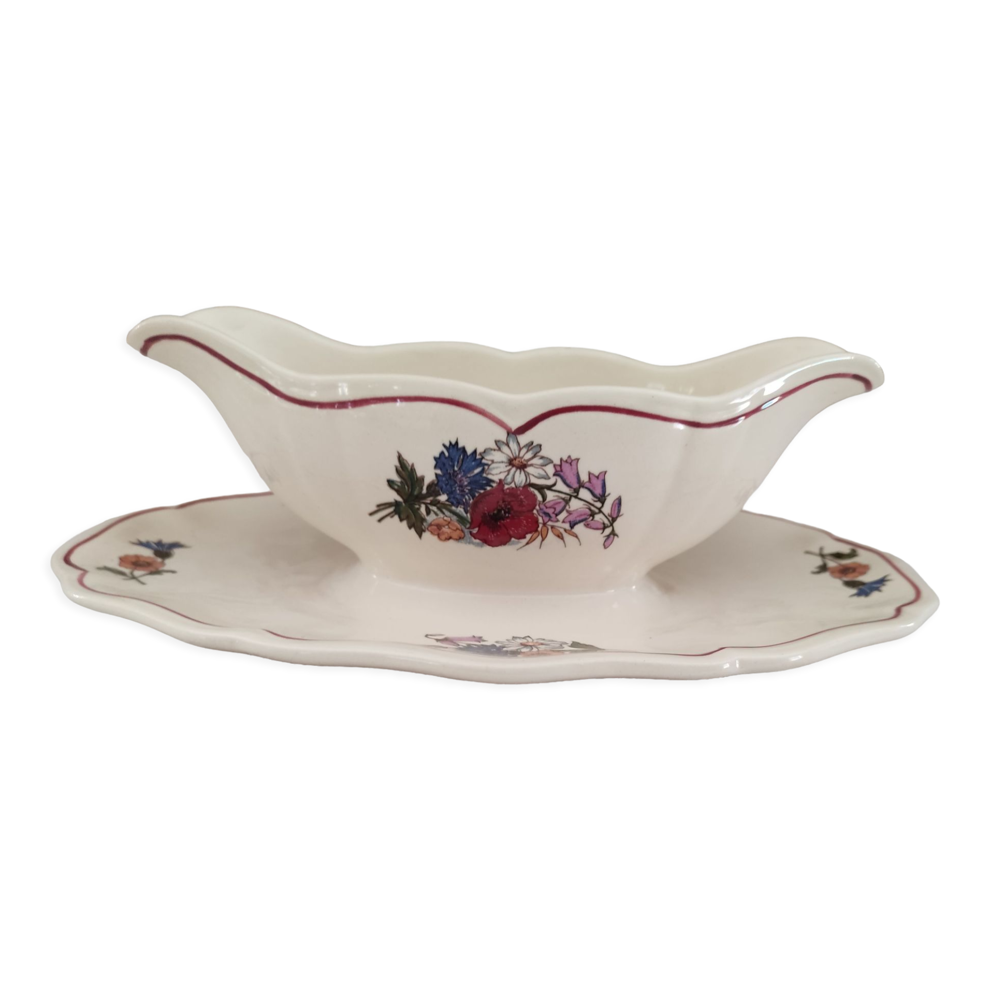 Sauce boat sur dormant Sarreguemines model Agreste