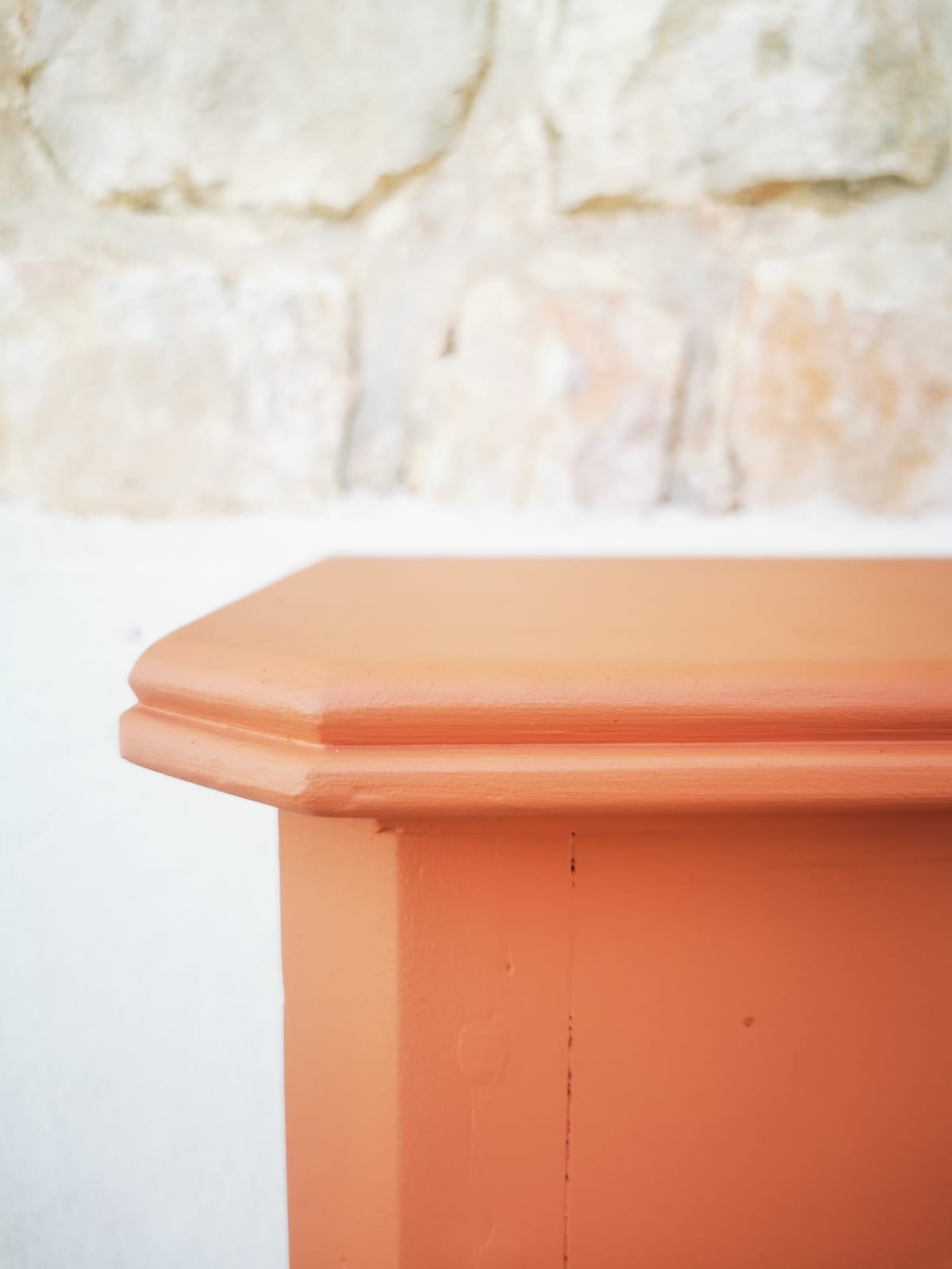 Antique showcase, cupboard, glass cabinet, wood and terracotta, Parisian format