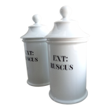 Porcelain medicine jars