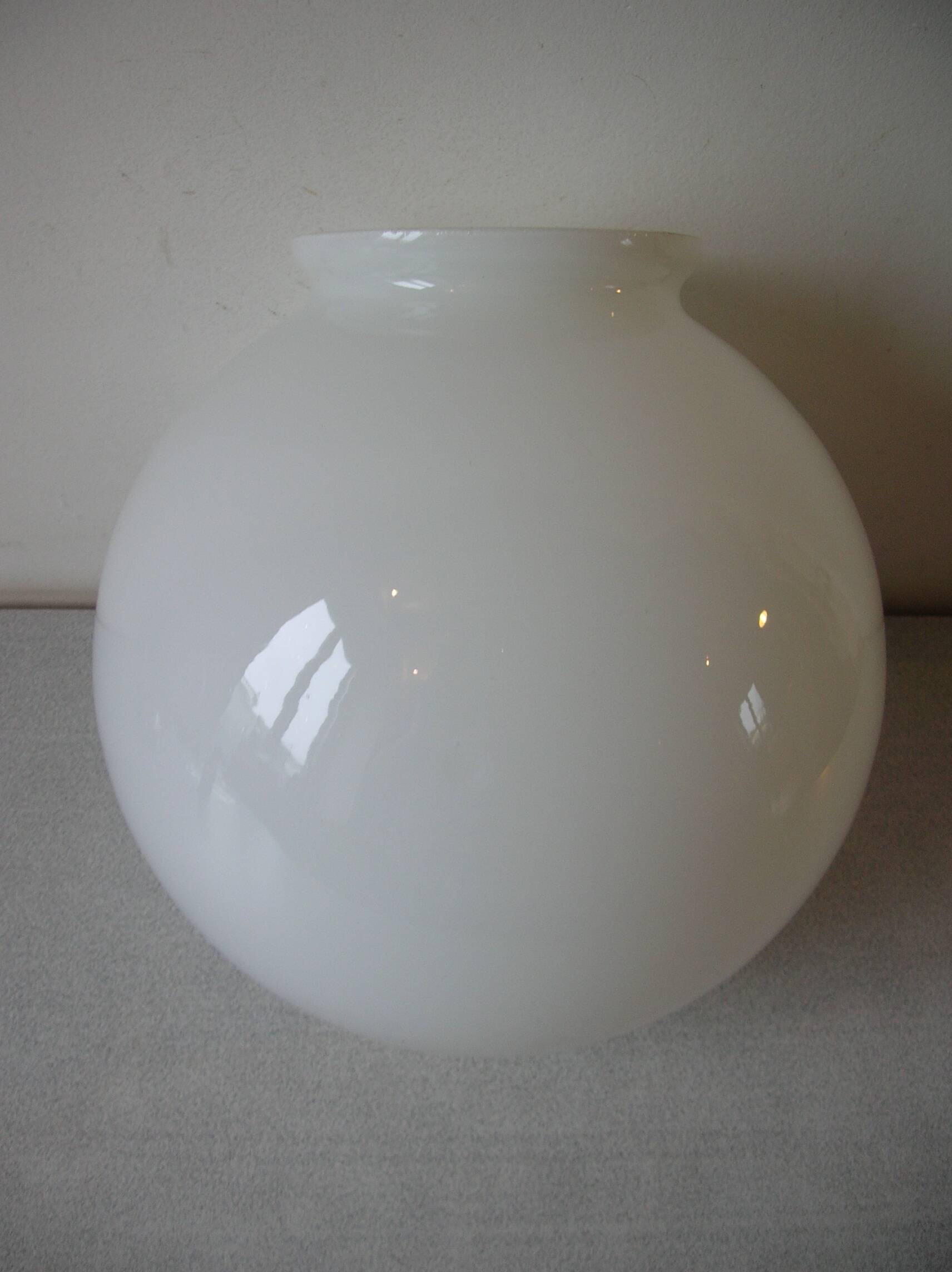Old white opaline ball globe lampshade 20 cm chandelier lamp fixture 01/11B