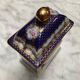 English porcelain clock and candle holders