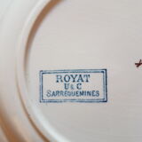 5 hollow plates Sarreguemines