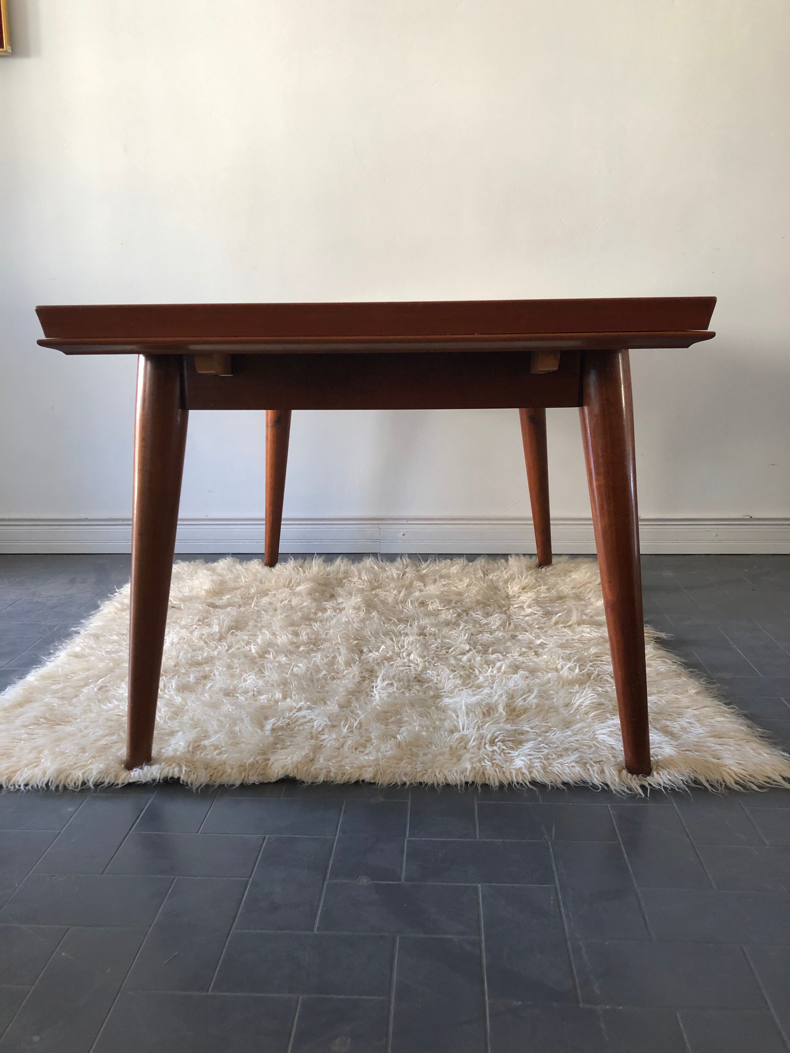 Table with 2 extensions, vintage 60s