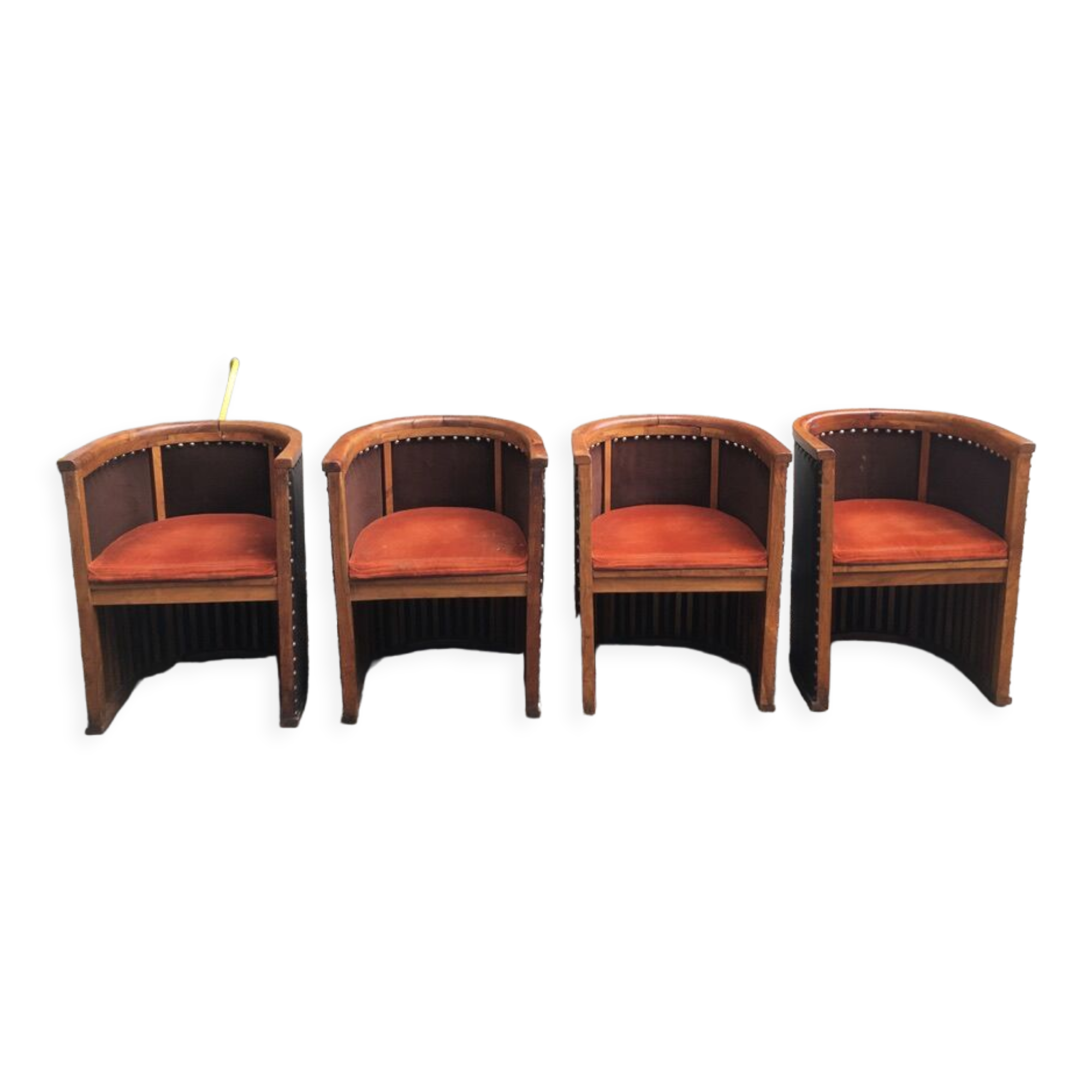 Vintage armchair in oak