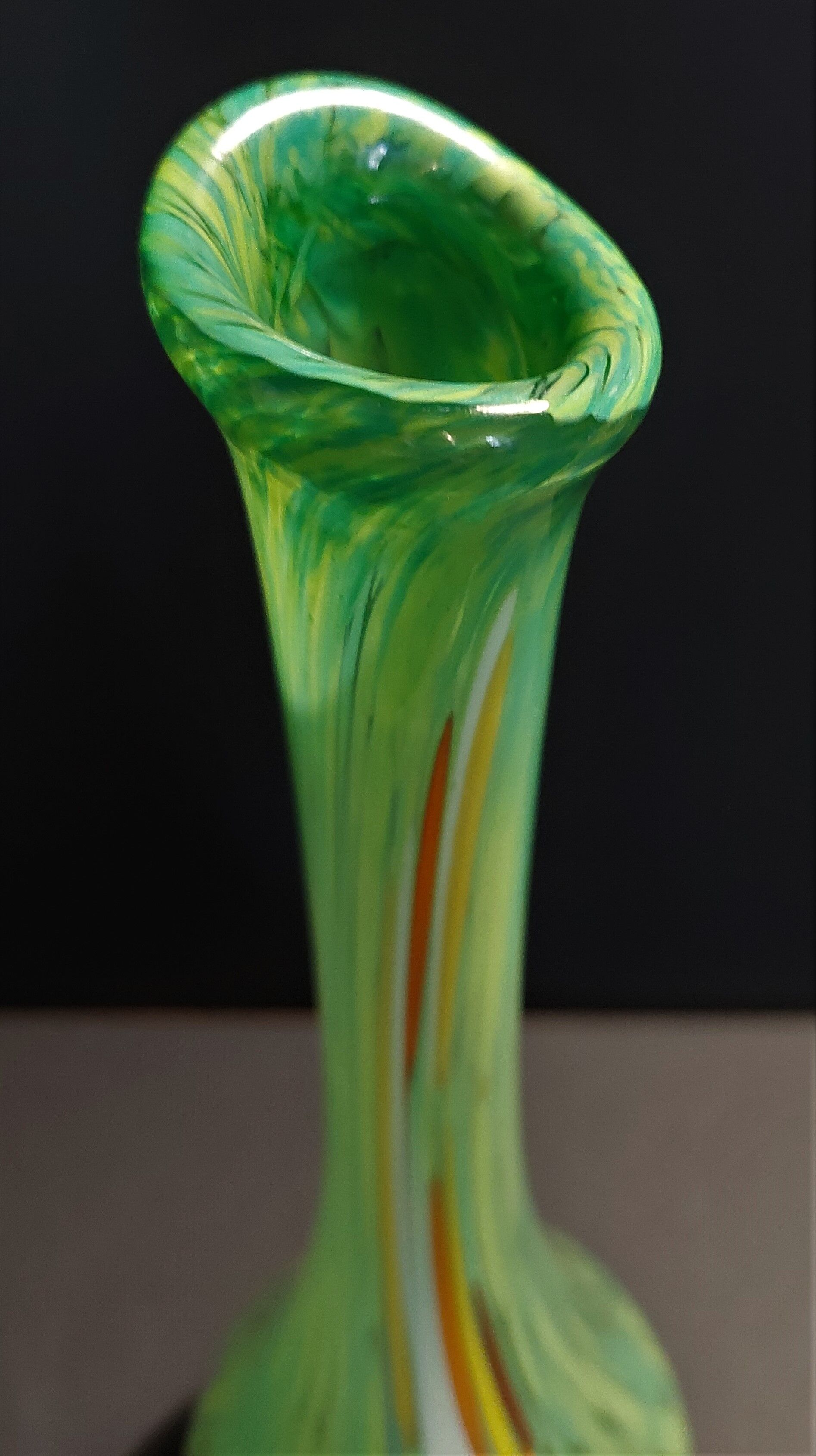 Vintage glass vase arlecchino Murano