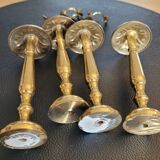 Antique brass curtain tiebacks - Set of 4