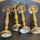 Antique brass curtain tiebacks - Set of 4