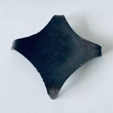 Brutalist iron candle holder