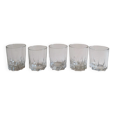 Set of 5 whiskey glasses