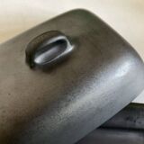 1960 Vallauris enameled earthenware butter dish