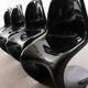 Set of 4 Panton Chairs in black, Verner Panton for Herman Miller 1971