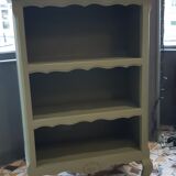 Bibus bookcase wood and khaki green